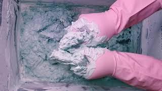 asmr another dip paste buckets sponge squeezing