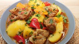 The most delicious meat with potatoes! Everything is so simple and so delicious!