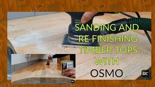 How to re finish a timber worktop with Osmo