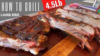 How to Grill Lamb Ribs | Full rack of Lamb Ribs easy way | Xman & Co