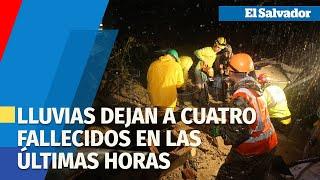 Dos niñas y dos adultos mueren soterrados a causa de las lluvias en El Salvador