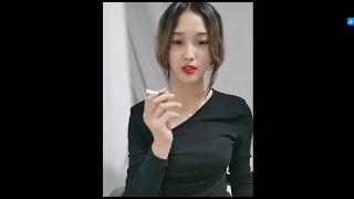 A stunningly beautiful Chinese smoking girl NAINAI with a charming and sweet voice 365