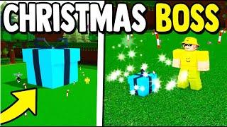 NEW CHRISTMAS BOSS!! (2024) | Build a Boat for Treasure ROBLOX