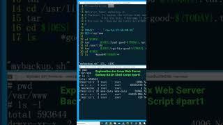 Explanation for Linux Web Server Backup BASH Shell Script ‘mybackup.sh’ part1