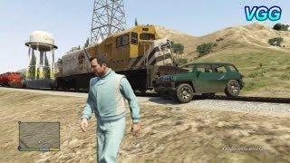 Van vs Train GTA V 5 videogamegenius