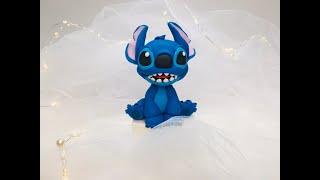 Стич из мастики . Фигурка Стича из мастики на торт мк . Stitch_Ponto