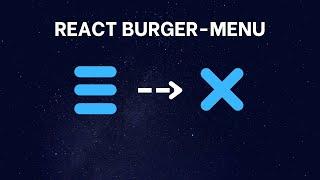 React Animated Navbar Burger Menu [2022]