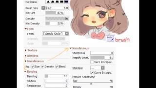 Mirey's Brush Settings (paint tool SAI ver.2)