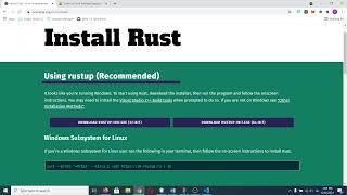 How To Install Rust & Cargo with Rustup