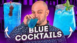 Blue Cocktails  with Blue Curacao liqueur @TheDrCork