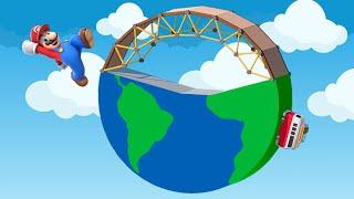 What if Super Mario Galaxy was a BRIDGE BUILDING GAME?