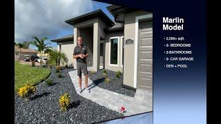 Cape Coral Florida Marlin Model Custom Home Build Completed 8 1 2021