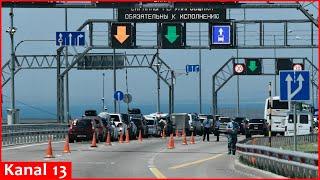 Crimean Bridge closed after reported Ukrainian drone strikes on Kerch