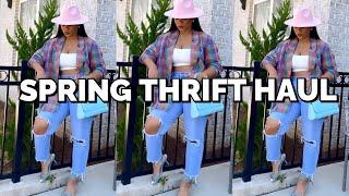 HUGE Spring Thrift TryOn Haul 2021| Styling Spring Trends