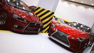 1:18 DIECAST LEXUS LC500 RED WITH DARK ROSE INTERIOR (AUTOART)