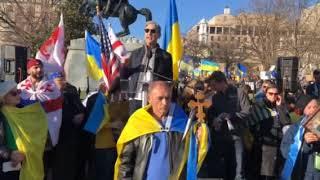 NED President and CEO Calls for Solidarity at Rally to Support Ukraine in Washington, D.C.