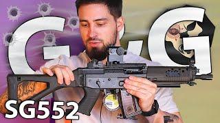 Страйкбольный автомат G&G SG552 (6 мм, SIG) видео обзор