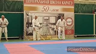 Uechi ryu karate tameshiwari (shiwari) sokusen geri / Sensei Ryubin