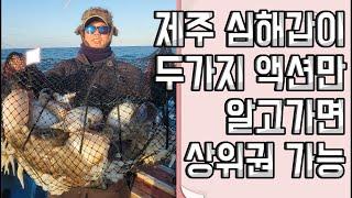 심해갑오징어 두가지 패턴만 알고 가도 상위권 가능 [제주 아이니호]