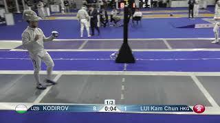 2023 Day02 T32 01 M S Individual Cadets Plovdiv BUL CHM BLUE LUI HKG vs KODIROV UZB