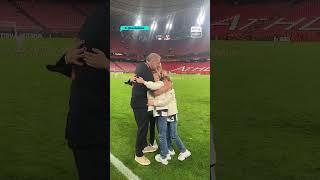 This is what it means  Ange Postecoglou shares Europa glory with his family on the pitch in Bilbao.