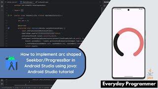 How to implement arc shaped Seekbar/ProgressBar in Android using java | Android Studio tutorial