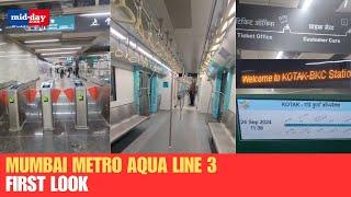 Watch: First look inside Mumbai Metro Aqua Line 3