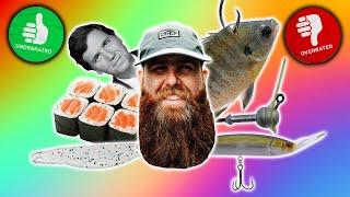 Overrated or Underrated: Tucker Carlson, Live Bait Fishing, Krej, Sushi, and MORE!