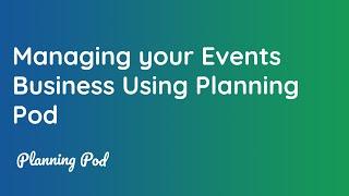 Event Management Software Overview - Planning Pod - Online Event Planning Software Demo