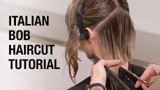 How to Cut an Italian Bob | Voluminous Textured Short Hair Cut Trend Tutorial | Kenra Professional