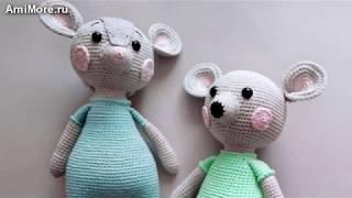 Амигуруми: схема Мышата Шелли и Шейк. Игрушки вязаные крючком - Free crochet patterns.