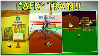 HOW to *AFK* TRAIN Strength, Chakra, Durability, Speed & Agility in ANIME FIGHTING SIMULATOR!!