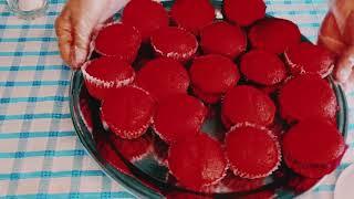 Кекс красный бархат! Тает во рту, как снежинка! / Red velvet cupcakes