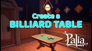 Create a Billiard Table in Palia