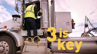 3 is key: How to safely enter and exit large vehicles