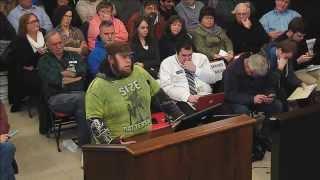 Citizen's hilarious rant at Bloomington, IL city council meeting