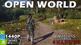 Assassin's Creed Shadows I RTX 4070 + i5 13500 I 1440p Ultra + RT + DLSS + FG I Benchmark Test