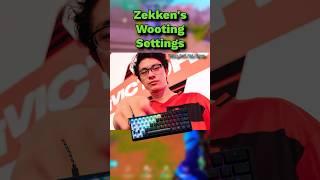 Zekken shows his wooting settings