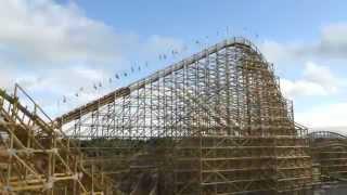 Tayto Park - Cú Chulainn Roller Coaster - Drone Footage