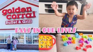 VLOG #137 : DAYS IN OUR LIVES IN ALASKA | EAT ALL YOU CAN RESTAURANT | LEARNING ABC WITH CALIX