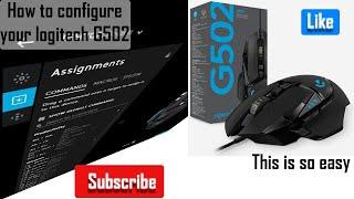 how to configure your Logitech G502 using the G hub software