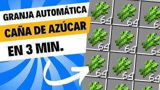 Granja automática de CAÑA DE AZÚCAR en Minecraft (Java y bedrock) 1.21+ MINECRAFT TÉCNICO