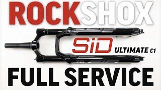 Rockshox SID Ultimate 35 C1 Chassis Full Service guide for beginners. Do NOT let your forks run dry!