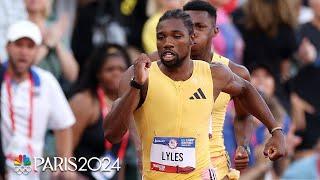 Noah Lyles SHATTERS Trials record, secures Paris Olympic double in 200m final | NBC Sports