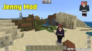 How to download jenny mod in Minecraft PE 1.21+ | Minecraft jenny Addon download