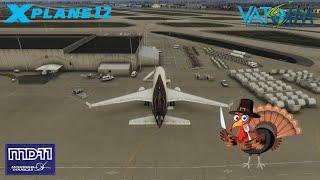 X-Plane 12 Live | MD-11 Thanksgiving Operations (Live on VATSIM) | SDF - DFW