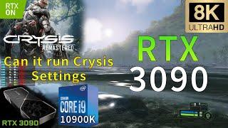 Crysis Remastered 8K | RTX 3090 | i9 10900K 5.2GHz | RTX ON | Can it run Crysis Settings