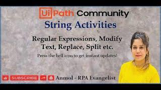 UiPath Newly Introduced String Activities | Practical Implementation | Anmol