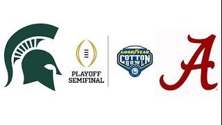 2015 CFP Semifinal, Cotton Bowl, #3 Michigan State vs #2 Alabama (Highlights)