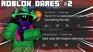 Doing Your Dares #2 | Roblox